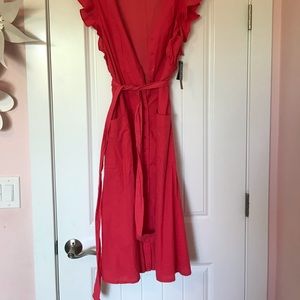 LuLus button front midi dress